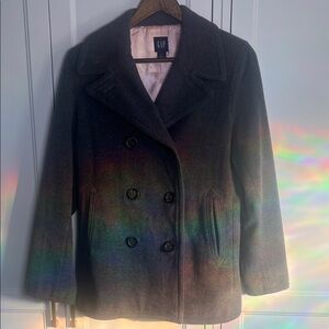 GAP Women's Wool Gray Peacoat
